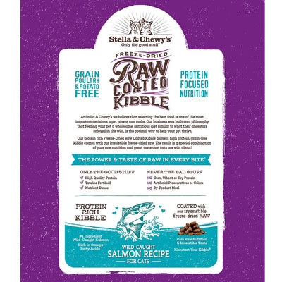 Stella & Chewy's Cat - Raw Coated Kibble Salmon