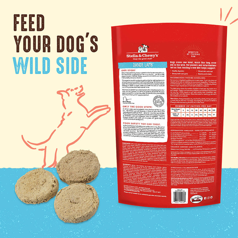 Stella & Chewy's Dog FD Dandy Lamb Patties