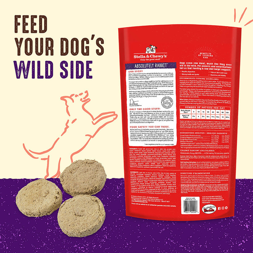 Stella & Chewy's Dog FD Absolutely Rabbit Patties