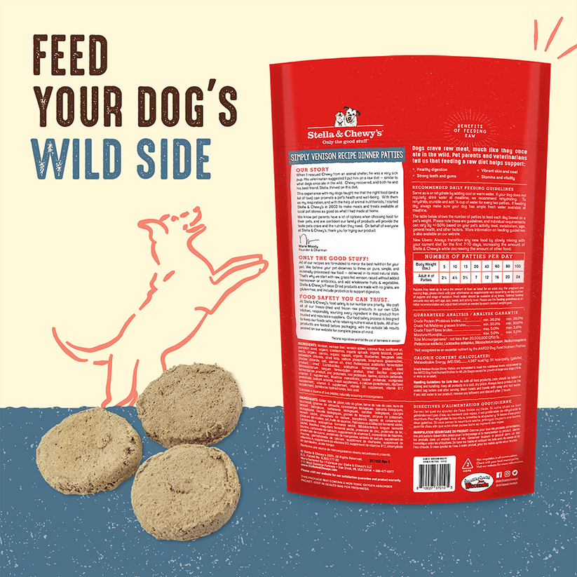 Stella & Chewy's Dog Freeze Dried Simply Venison Dinner