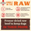 Primal Canine Beef Kibble in the Raw