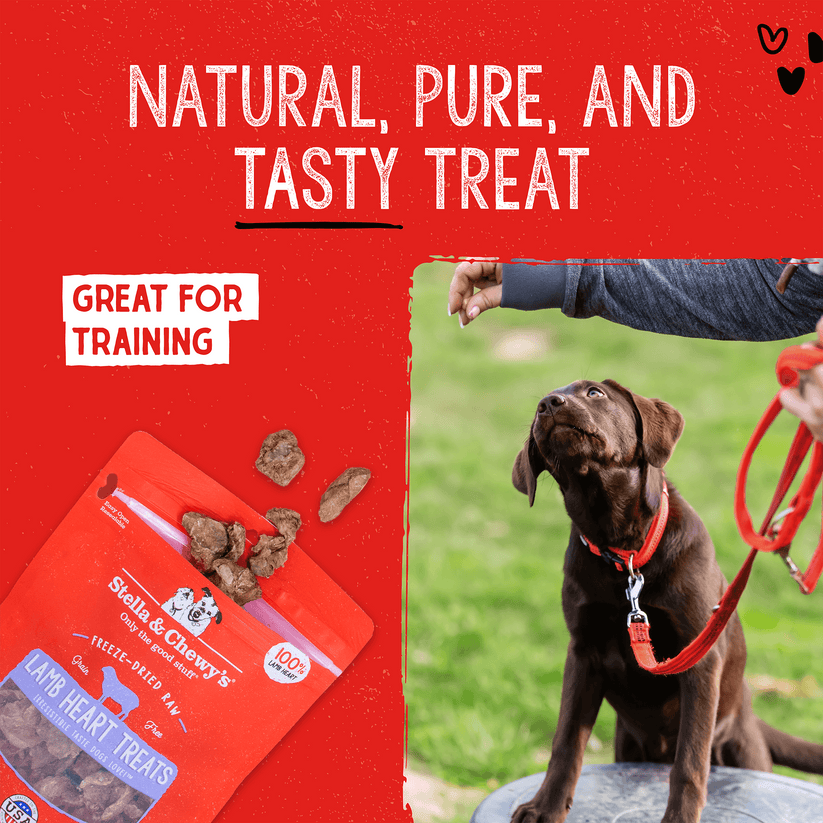 Stella & Chewy's Lamb Heart Treats - 3 oz
