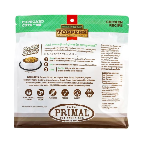 Primal Chicken Cupboard Cuts Freeze-Dried Topper