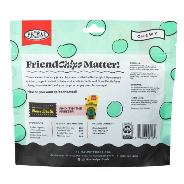 Primal FriendChips Matter Chicken with Broth Jerky Treat 4oz