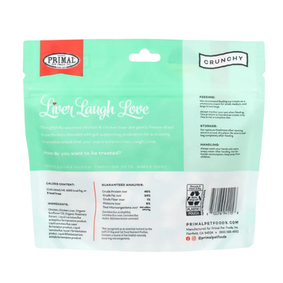 Primal Liver, Laugh, Love Simply Chicken Freeze-Dried Treat 1.5oz